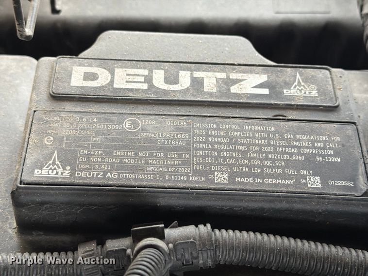 image for item DX5922 2022 Kaeser M118 air compressor