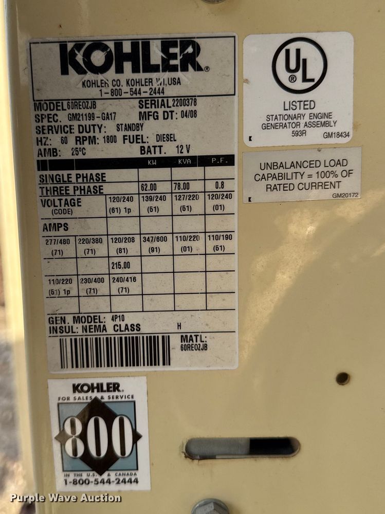 image for item DY8445 (3) Kohler generators