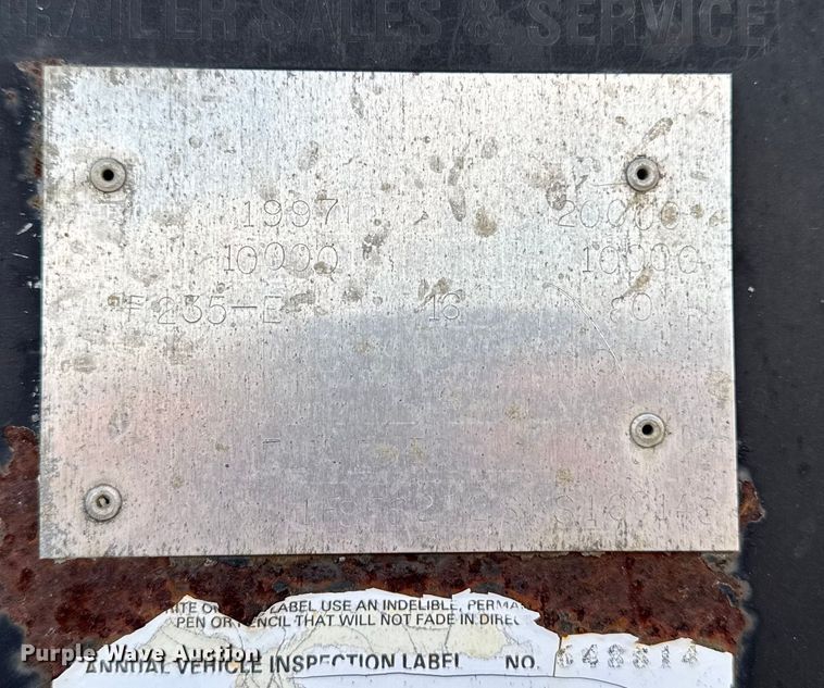 image for item EA2060 1997 Mustang F235-E equipment trailer with fluid mixing system