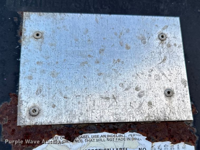 image for item EA2060 1997 Mustang F235-E equipment trailer with fluid mixing system