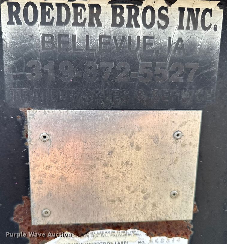 image for item EA2060 1997 Mustang F235-E equipment trailer with fluid mixing system