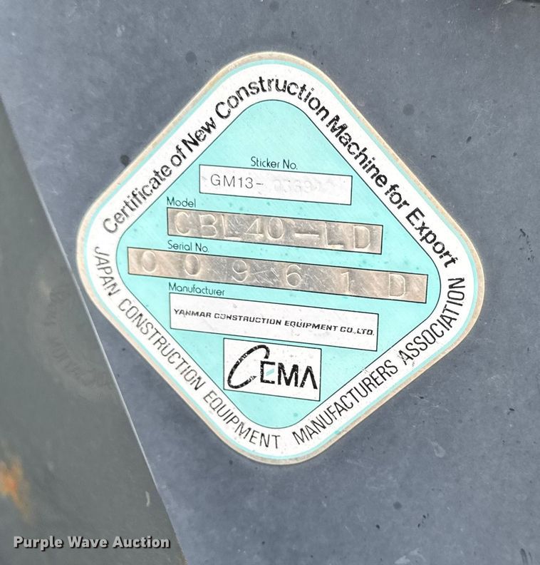 image for item EA2061 2007 Yanmar CBL40-LD backhoe
