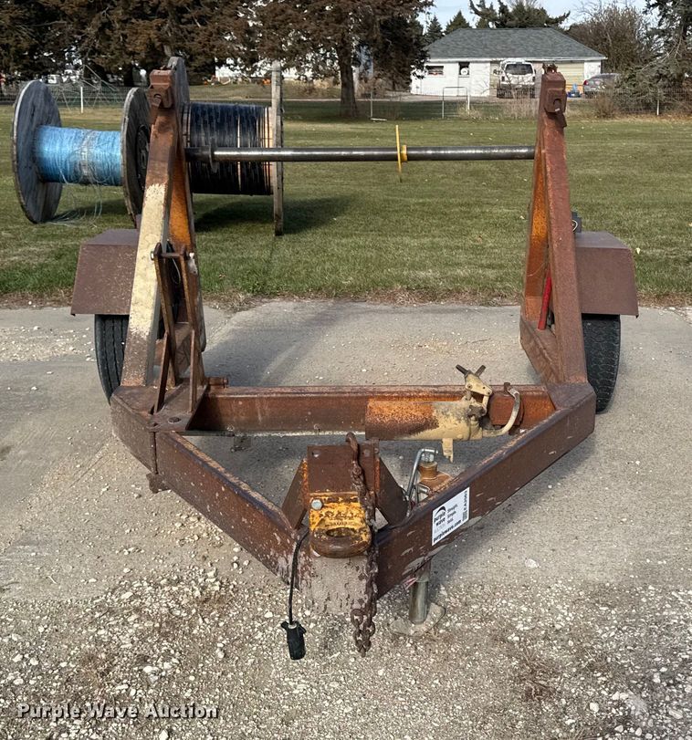 image for item EA2063 1982 Slabach 60 reel trailer