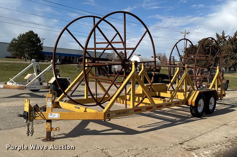 image for item EA2064 2012 Slabach MR100X3 wheeler reeler reel trailer