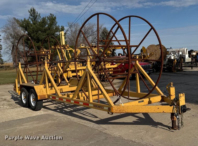 image for item EA2064 2012 Slabach MR100X3 wheeler reeler reel trailer