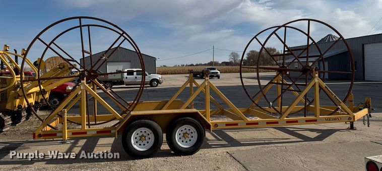image for item EA2064 2012 Slabach MR100X3 wheeler reeler reel trailer
