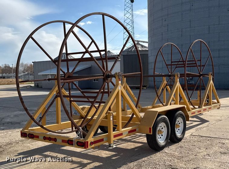 image for item EA2064 2012 Slabach MR100X3 wheeler reeler reel trailer