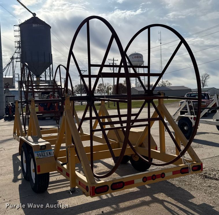 image for item EA2064 2012 Slabach MR100X3 wheeler reeler reel trailer