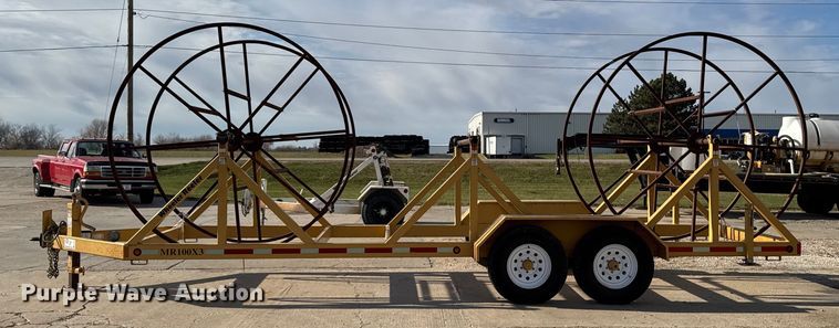 image for item EA2064 2012 Slabach MR100X3 wheeler reeler reel trailer