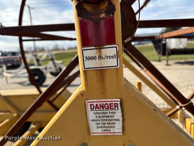 image for item EA2064 2012 Slabach MR100X3 wheeler reeler reel trailer