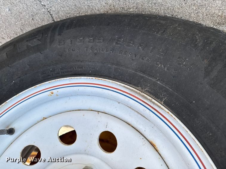 image for item EA2064 2012 Slabach MR100X3 wheeler reeler reel trailer