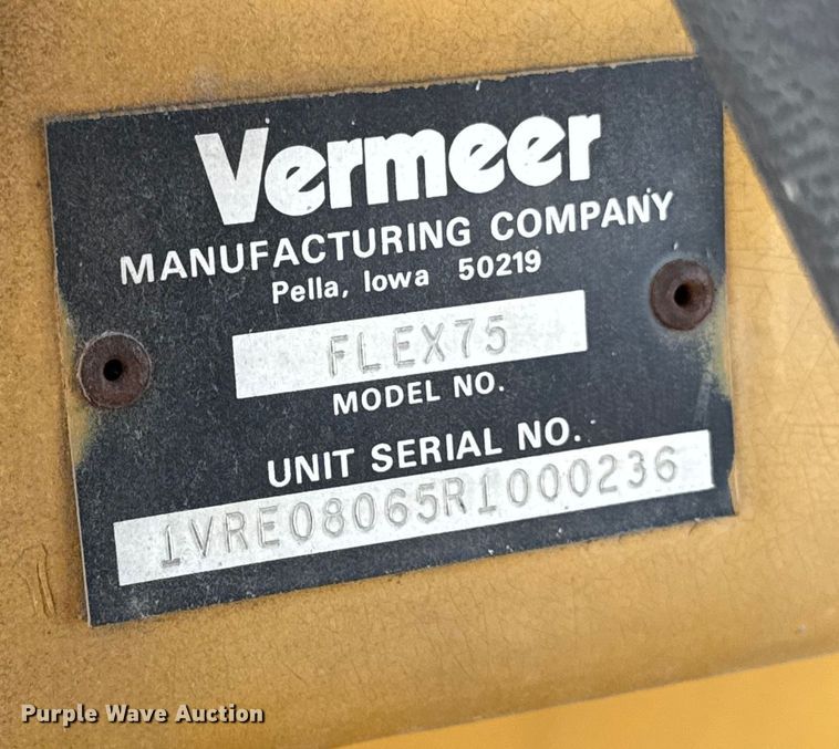 image for item EA2066 1994 Vermeer Flextrak FLX75 vibratory cable plow