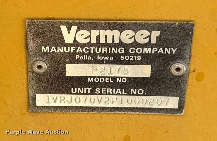 image for item EA2066 1994 Vermeer Flextrak FLX75 vibratory cable plow