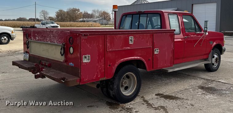 image for item EA2068 1997 Ford F350 SuperCab utility bed pickup truck