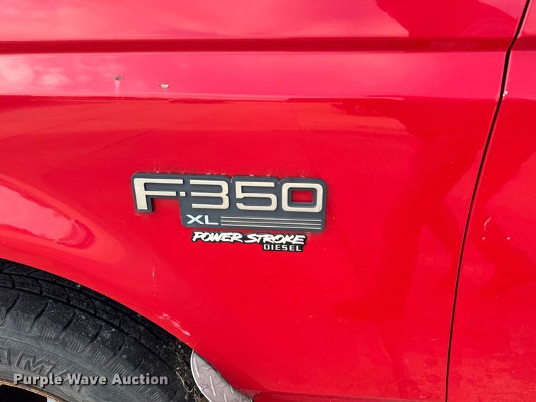 image for item EA2068 1997 Ford F350 SuperCab utility bed pickup truck