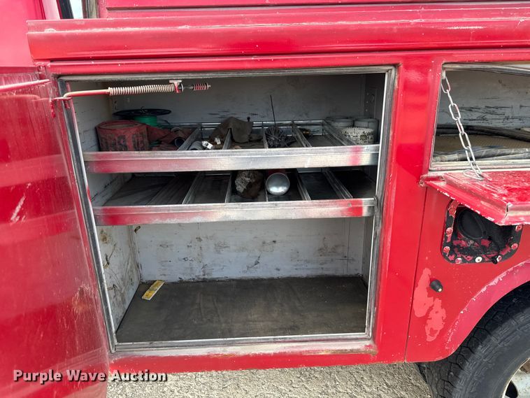 image for item EA2068 1997 Ford F350 SuperCab utility bed pickup truck