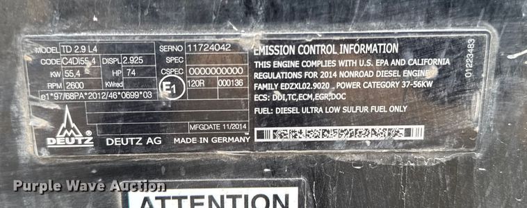 image for item EA2069 2015 Vermeer D20X22III directional boring unit