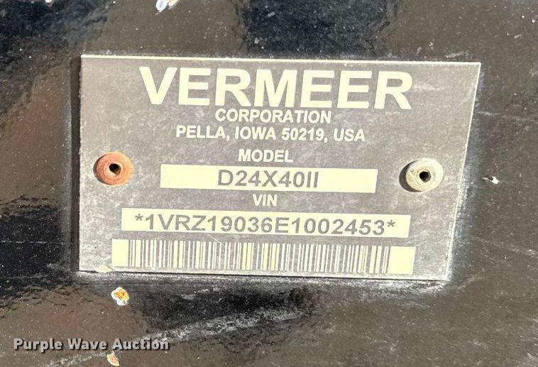 image for item EA2070 2014 Vermeer D24x40 navigator series 3 directional boring unit