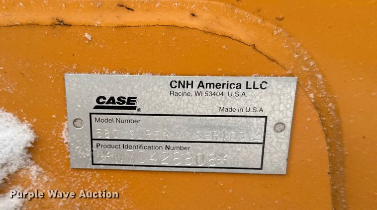 image for item EA2141 2007 Case 580 Super M series 2 backhoe