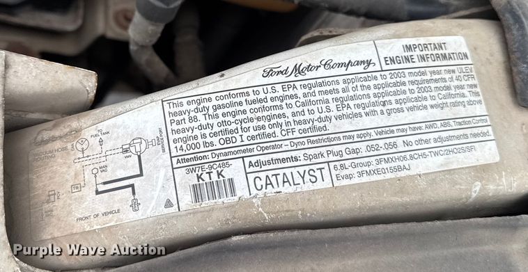 image for item EA2143 2003 Ford F450 Super Duty utility / service truck