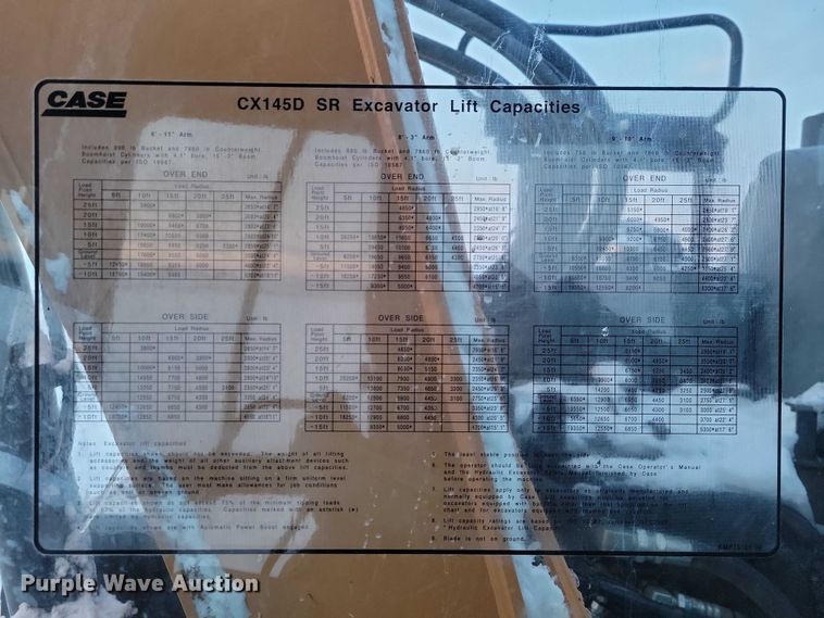 image for item EA2766 2019 Case CX145D SR mini excavator