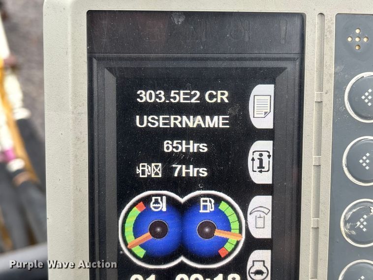 image for item EA7130 2018 Caterpillar 303.5E2 CR mini excavator