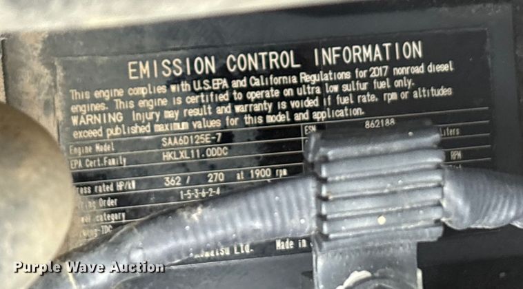 image for item EA7851 2017 Komatsu PC490LC-11 excavator