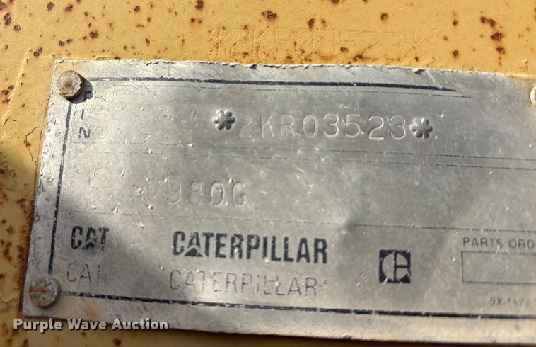 image for item EA7868 2000 Caterpillar 980G wheel loader