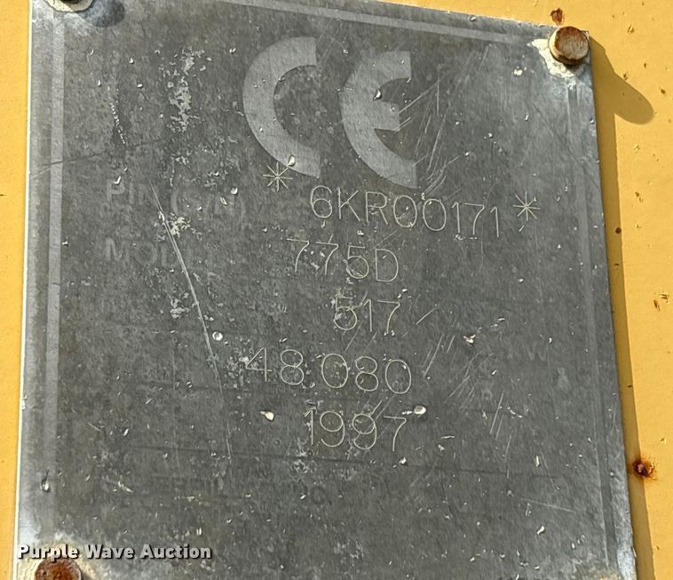 image for item EA7869 1997 Caterpillar 775D haul truck