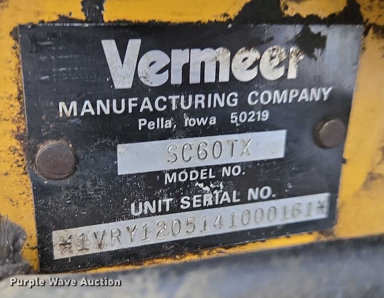 image for item EB1195 2004 Vermeer SC60TX stump grinder