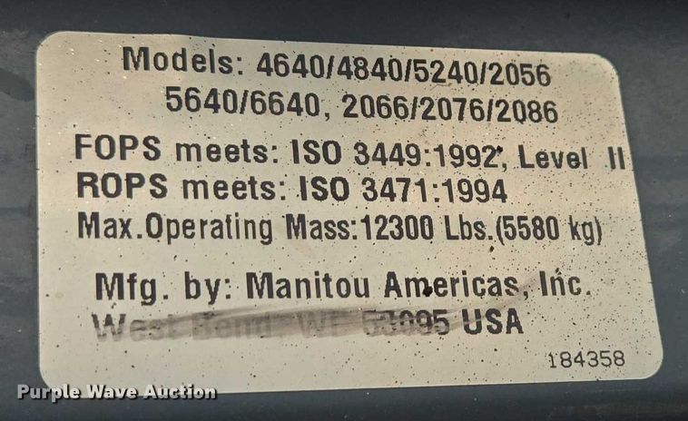 image for item EB1200 2012 Mustang 2076 skid steer loader