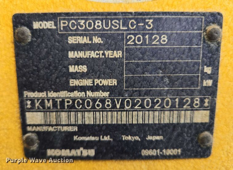 image for item EB1202 2004 Komatsu PC308USLC-3 excavator