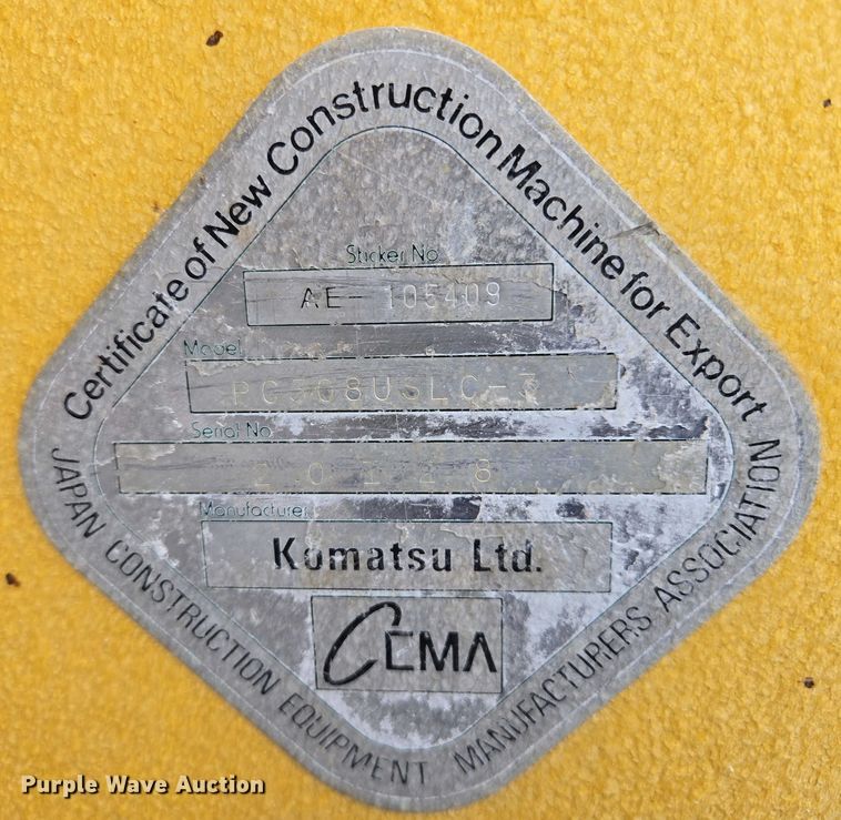 image for item EB1202 2004 Komatsu PC308USLC-3 excavator