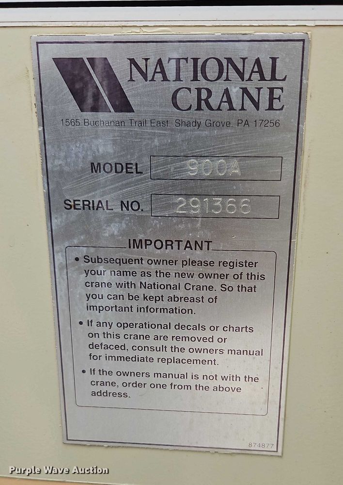 image for item EB8455 2005 Sterling Truck L9500 Series crane truck