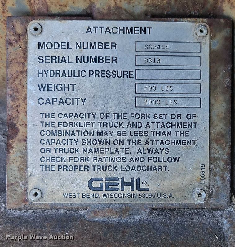 image for item EB8476 (2) telehandler buckets
