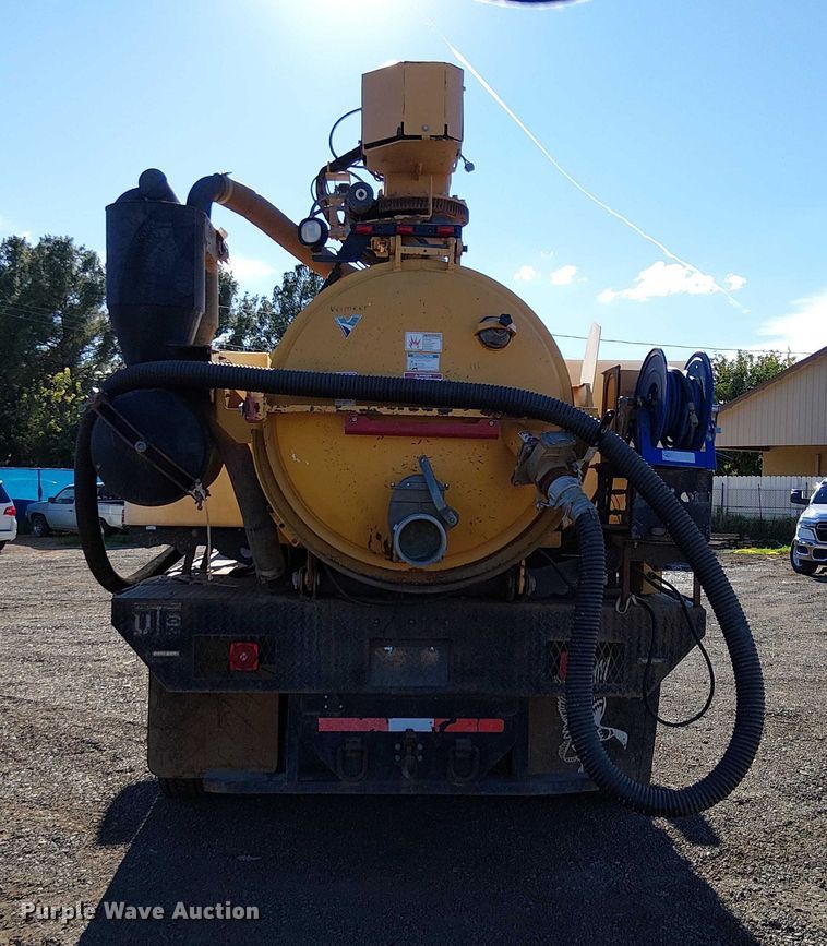 image for item EC1361 2019 Ford F650 flatbed truck with Vermeer Eco 50-500 vacuum excavator