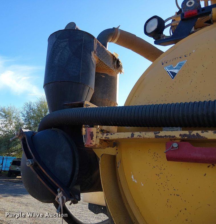 image for item EC1361 2019 Ford F650 flatbed truck with Vermeer Eco 50-500 vacuum excavator