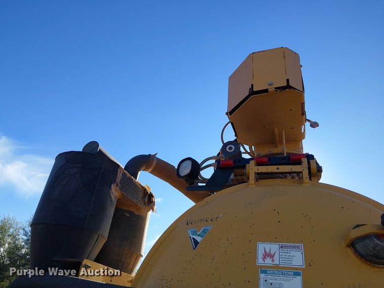 image for item EC1361 2019 Ford F650 flatbed truck with Vermeer Eco 50-500 vacuum excavator