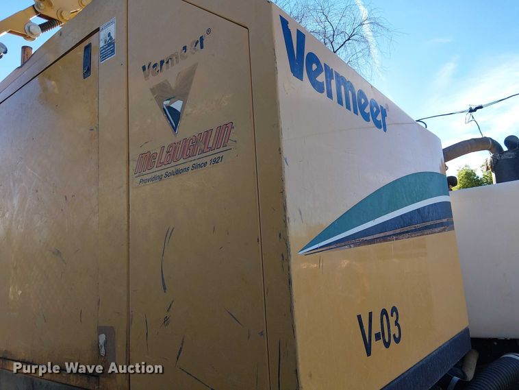 image for item EC1361 2019 Ford F650 flatbed truck with Vermeer Eco 50-500 vacuum excavator