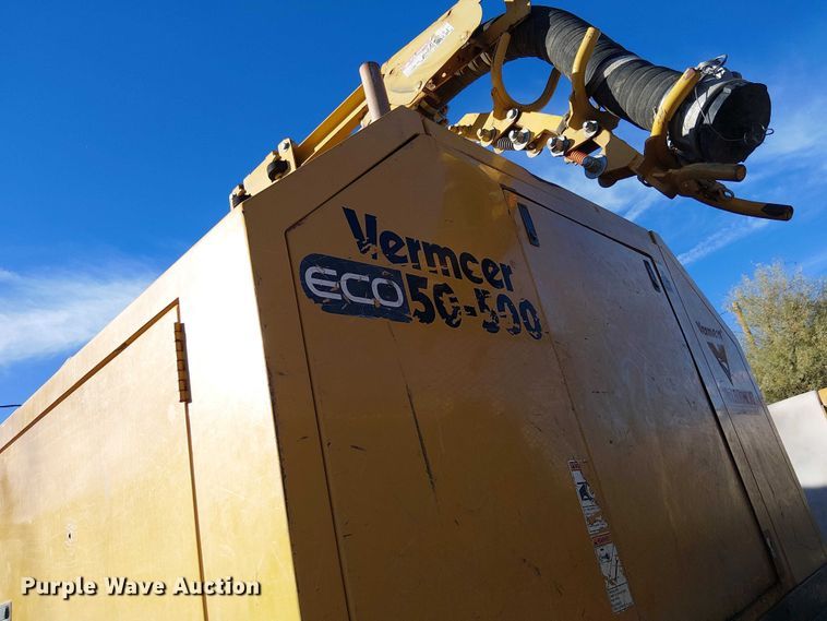 image for item EC1361 2019 Ford F650 flatbed truck with Vermeer Eco 50-500 vacuum excavator