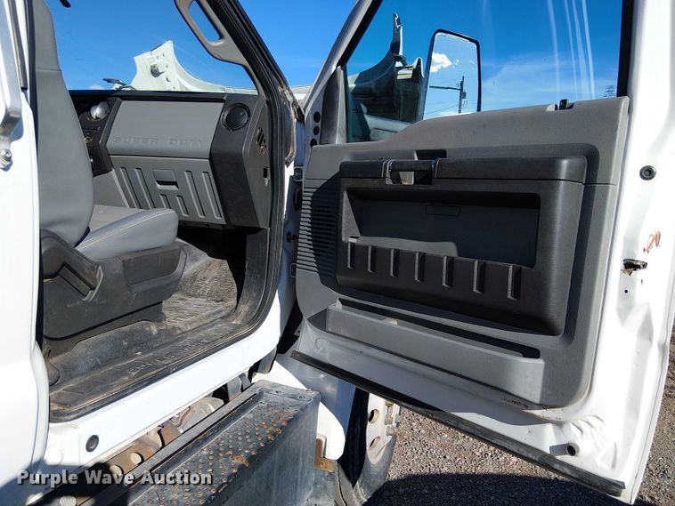 image for item EC1361 2019 Ford F650 flatbed truck with Vermeer Eco 50-500 vacuum excavator