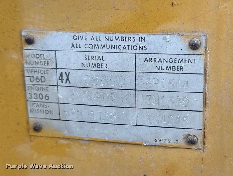 image for item EC4487 Caterpillar D6D dozer