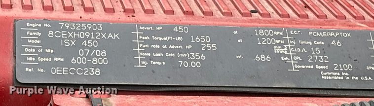 image for item EC8140 2009 International LF627 dump truck