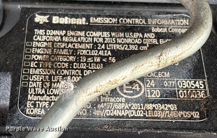 image for item EC8141 2015 Bobcat T590 Track Skid steer Loader