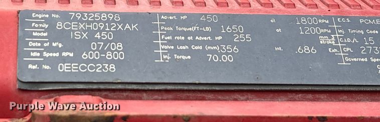 image for item EC8143 2009 International LF627 dump truck