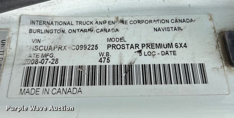 image for item EC8143 2009 International LF627 dump truck