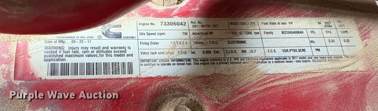 image for item EC8159 2012 Freightliner Business Class M2 flatbed truck