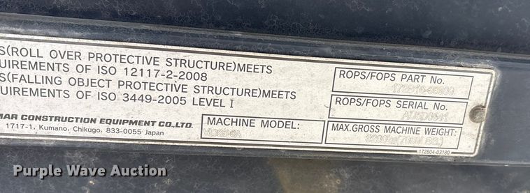 image for item EC8166 Yanmar VI025-6A mini excavator