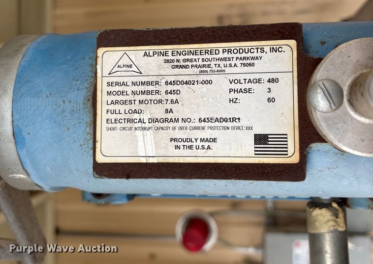 image for item EC8188 Alpine Engineering Produces 645D saw