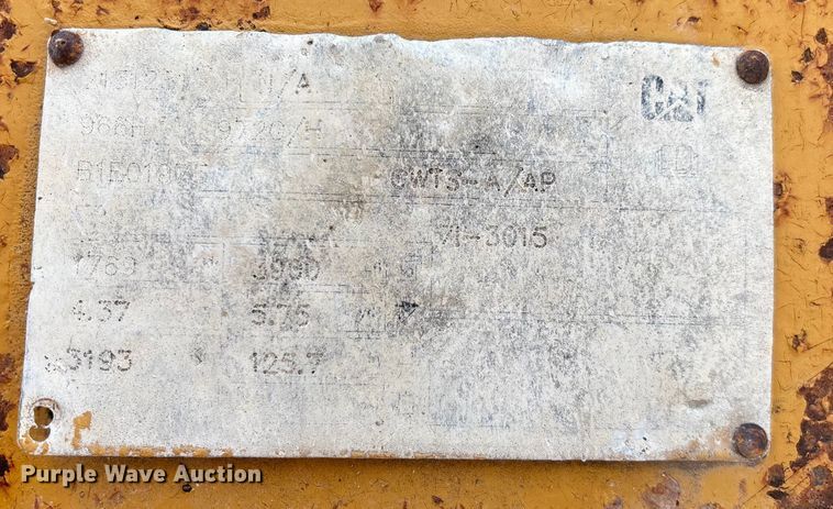 image for item ED2225 2008 Caterpillar 966H wheel loader